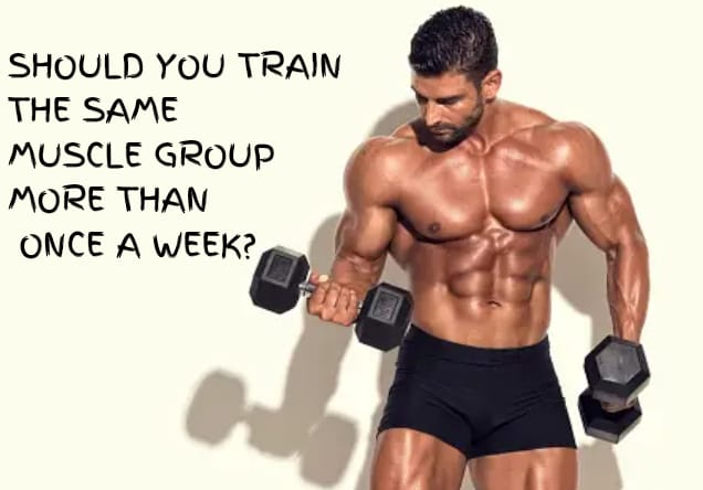 SHOULD YOU TRAIN THE SAME MUSCLE GROUP MORE THAN ONCE A WEEK? Let's discuss the importance of recovery in your fitness journey. When you search online for how often to train a muscle group, you'll find a wide range of answers, from every 48 hours to once a week! This can confuse beginners who need clarification about their training frequency and how to structure their workouts. I aim to clarify this confusion and help you make the most of your time at the gym and during recovery periods. When we exercise, we stress our muscles, causing them to break down. Muscle growth and strength gains occur as the body adapts to this stress. Recovery is crucial for achieving your fitness goals. You will get stronger with enough recovery time, and vice versa. It's a delicate balance that can be optimized for better results. It's important to understand that overtraining by working out the same muscle group daily can hinder progress rather than help it. So, it's crucial to avoid this. The length of your recovery period depends on the intensity of your workout. For moderate-intensity exercise, muscle protein metabolism response can last between 24-48 hours. During this time, proper nutrition and rest are essential for maximizing gains. This means you shouldn't train a muscle at moderate or higher intensity more than once every 48 hours. However, you can work the same muscle group more than once a week. Many established programs follow this approach, intentionally alternating between light and high-intensity days. On rest days, low-intensity exercise can promote muscle blood flow and aid in recovery. Alternating between moderate-high intensity days and lighter activity days can help prevent overtraining and encourage recovery, rather than simply resting on the couch all day. FITNESS PROGRAM Let's break down a simple fitness routine that emphasizes recovery: Monday Focus on intense leg exercises, followed by moderate upper body exercises. Tuesday Light cardio or chin-ups to keep active. Wednesday Moderate leg exercises paired with intense upper body workouts. Thursday Try some high-intensity interval training (HIIT) or pull-ups. Friday Challenge yourself with heavy compound lifts at the gym. Weekend Take a brisk 30-minute walk to stay active and give your body some rest. Repeat the cycle next week! This basic setup ensures that you have enough time to recover from your workouts during the week, allowing you to perform well again after 48 hours. Plus, it gives you the whole weekend to fully rest and recover from the intensity of your Friday session. While there are other methods, this approach provides a solid framework for training a muscle group multiple times per week without risking overtraining.